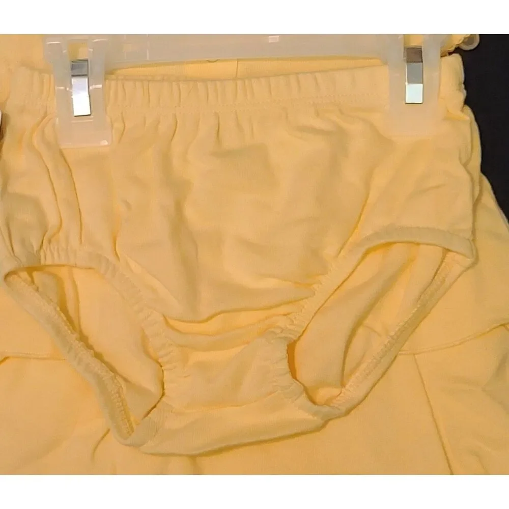 Carters‎ Baby Girl Yellow Butterfly Tiered Dress Bloomers 2 Piece Set 9 Months